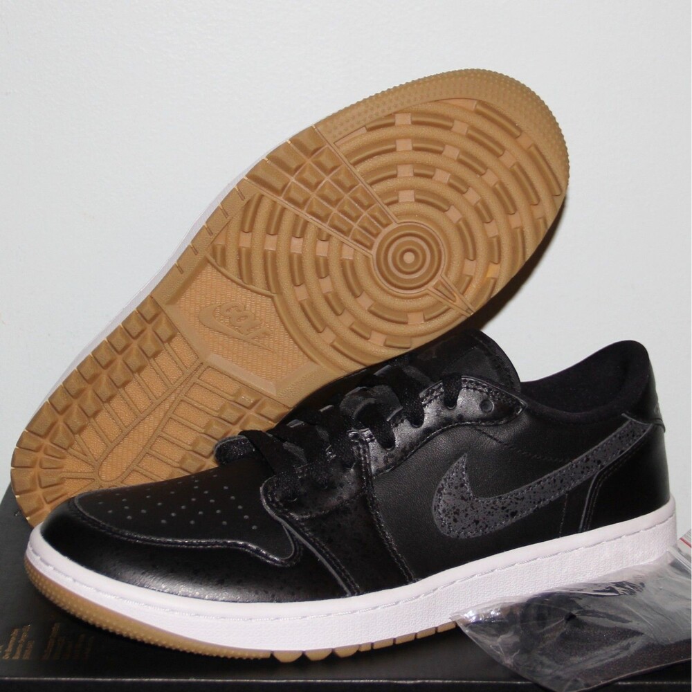 Nike Air Jordan 1 Low G Golf Shoes Mens 8.5 Black Gum